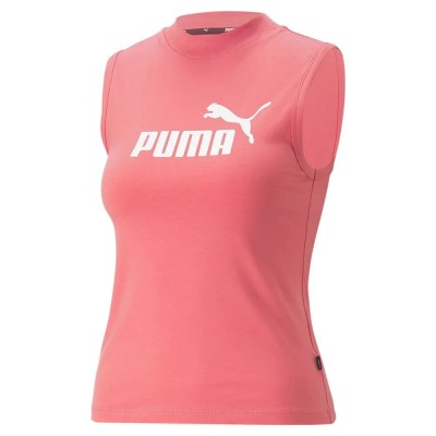 тениска,дамски,тениски,puma,ess,slim,logo,sleeveless,t,shirt,loveable,(pink)