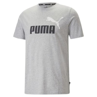 тениска,мъжки,тениски,puma,ess+,2,col,logo,short,sleeve,t,shirt,light,gray,heather,(grey)