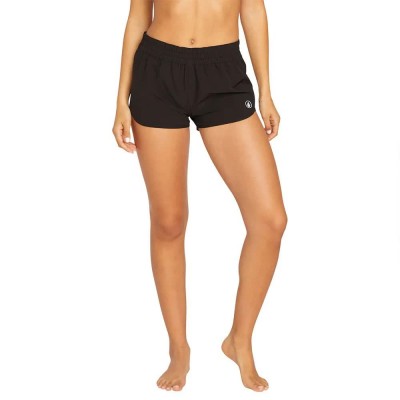 бански,гащета,дамски,бански,костюми,volcom,simply,solid,2,swimming,shorts,black,(black)