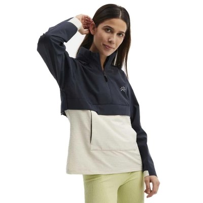 блуза,дамски,блузи,tropicfeel,ns40,half,zip,sweatshirt,blue,(night,blue)