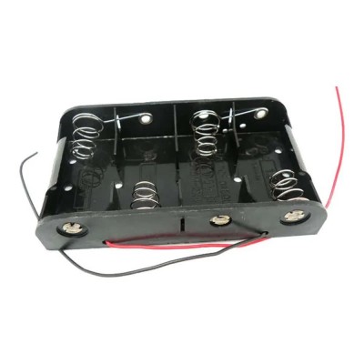 батерии,euroconnex,2528,4xr14,cable,battery,holder,golden,(black)
