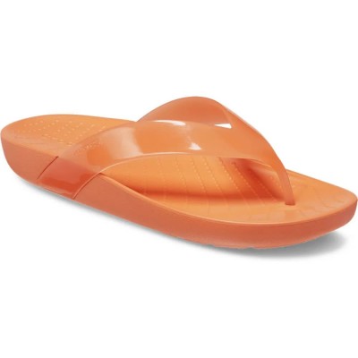 джапанки,дамски,сандали,и,чехли,crocs,splash,glossy,flip,flops,persimmon,(orange)