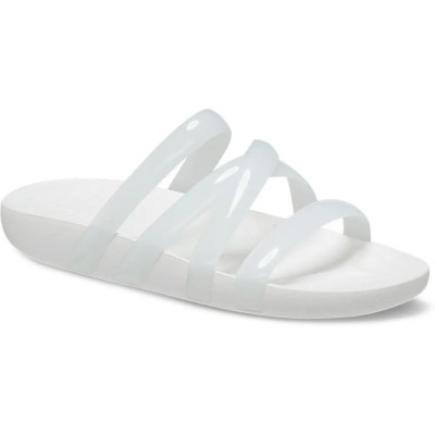 дамски,сандали,и,чехли,crocs,splash,glossy,strappy,slides,white