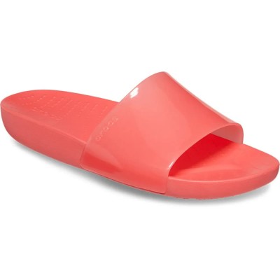 дамски,сандали,и,чехли,crocs,splash,glossy,slides,neon,watermelon,(orange)