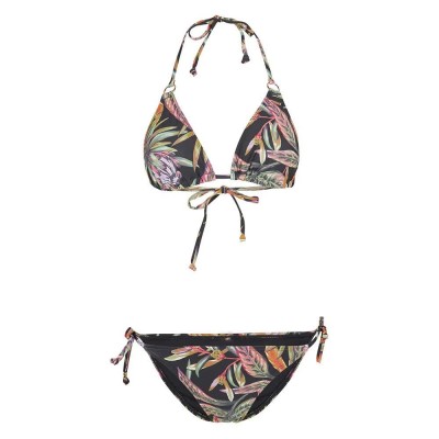 дамски,бански,костюми,o´neill,capri,bondey,bikini,black,tropical,flower,(black)