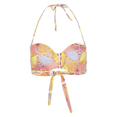 дамски,бански,костюми,o´neill,havaa,bikini,top,orange,(yellow,scarf,print)