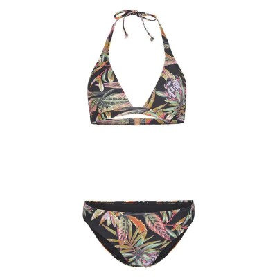 дамски,бански,костюми,o´neill,marga,rita,bikini,black,(black,tropical,flower)