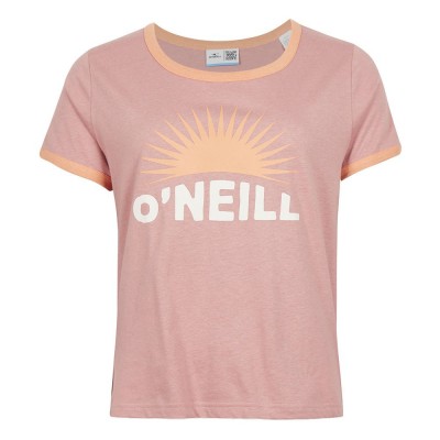 тениска,дамски,тениски,o´neill,marri,ringer,short,sleeve,t,shirt,pink