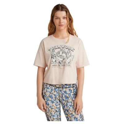 тениска,дамски,тениски,o´neill,stream,short,sleeve,t,shirt,peach,whip,(beige)