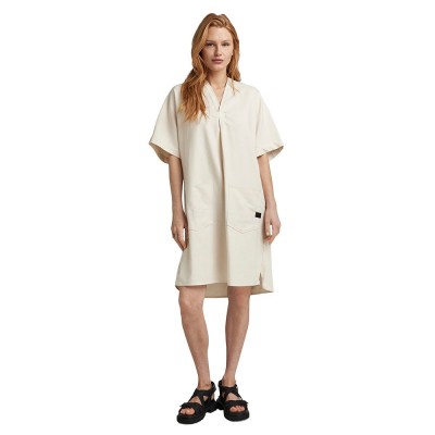 туника,дамски,поли,и,рокли,g,star,comfy,tunic,short,sleeve,dress,beige