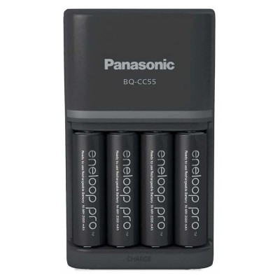 батерии,eneloop,bq,cc55,+4aa,battery,charger,silver,(black)
