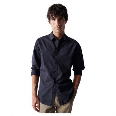 риза,с,дълъг,ръкав,мъжки,ризи,salsa,jeans,basic,long,sleeve,shirt,blue