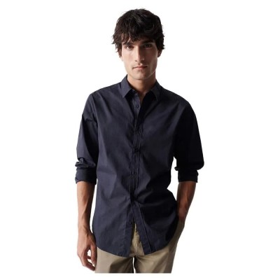 риза,с,дълъг,ръкав,мъжки,ризи,salsa,jeans,basic,long,sleeve,shirt,blue,(dark,blue)