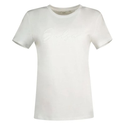 тениска,дамски,тениски,salsa,jeans,logo,embroidery,short,sleeve,t,shirt,white
