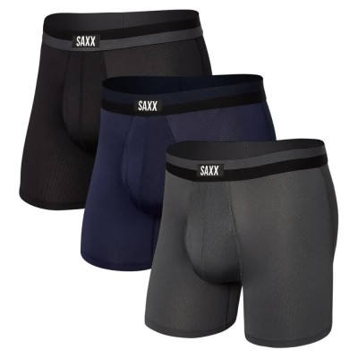 боксерки,мъжко,бельо,saxx,underwear,sport,mesh,boxers,3,units,multicolor,(black,navy,graphite)
