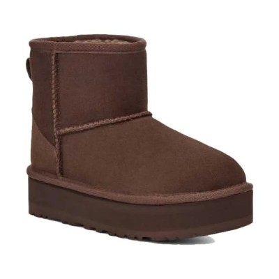детски,обувки,детски,боти,ugg,kids,ds´,classic,mini,platform,boots,burnt,cedar,(brown)