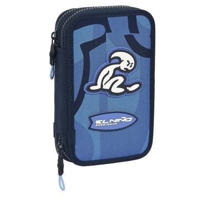 канцеларски,принадлежности,safta,double,pencil,case,multicolor,(blue)