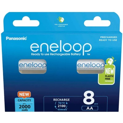 батерии,eneloop,bk,3mcde,8be,2000mah,rechargeable,battery,8,units,silver,(silver)