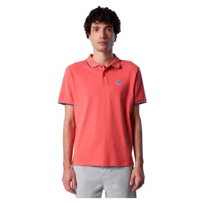 мъжки,блузи,с,яка,north,sails,graphic,692397,short,sleeve,polo,spiced,coral,(orange)