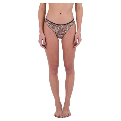 дамски,бански,костюми,hurley,max,leopard,moderate,bikini,bottom,brown