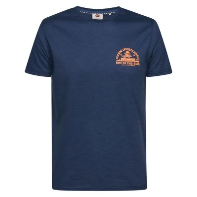 тениска,мъжки,тениски,petrol,industries,660,classic,print,short,sleeve,t,shirt,blue,(stone,blue)
