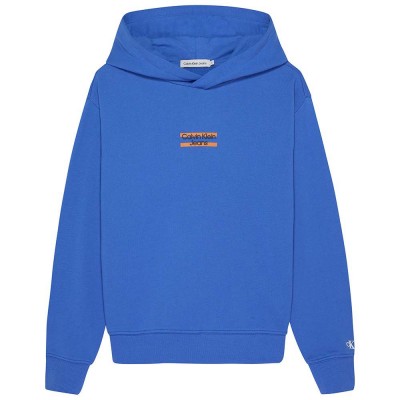 блуза,детски,блузи,calvin,klein,jeans,mini,block,logo,sweatshirt,blue
