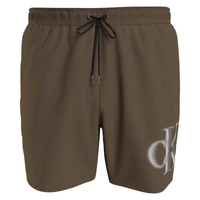 бански,гащета,мъжки,бански,костюми,calvin,klein,km0km00800,swimming,shorts,brown,olive,(brown)