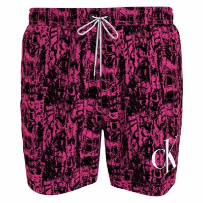 бански,гащета,мъжки,бански,костюми,calvin,klein,km0km00802,swimming,shorts,pink,(ck,one,snake,pink,aop)