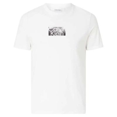 тениска,мъжки,тениски,calvin,klein,cloud,logo,short,sleeve,t,shirt,white