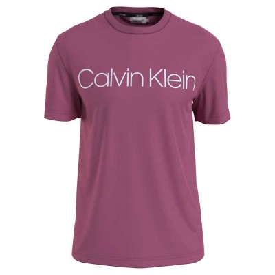 тениска,мъжки,тениски,calvin,klein,cotton,front,logo,short,sleeve,t,shirt,purple