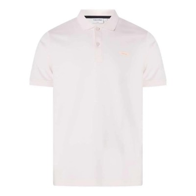 мъжки,блузи,с,яка,calvin,klein,smooth,cotton,slim,short,sleeve,polo,marys,rose,(white)
