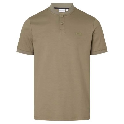 мъжки,блузи,с,яка,calvin,klein,smooth,cotton,stand,collar,short,sleeve,polo,delta,green,(green)