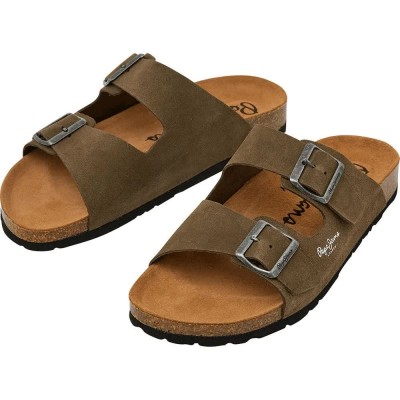 сандали,мъжки,сандали,pepe,jeans,bio,suede,sandals,khaki,green,(green)