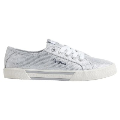 маратонки,дамски,маратонки,pepe,jeans,brady,party,low,trainers,silver