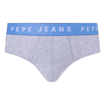 мъжко,бельо,pepe,jeans,logo,low,rise,slips,2,units,grey,(grey,marl)
