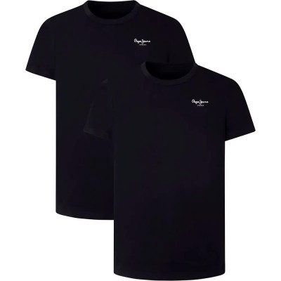 мъжко,бельо,pepe,jeans,pmu10976,short,sleeve,base,layer,2,units,black,(black)