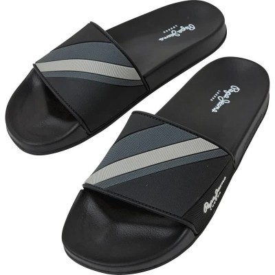 мъжки,джапанки,и,чехли,pepe,jeans,texture,slides,black