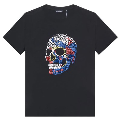 тениска,мъжки,тениски,antony,morato,mmks02227,fa100144,t,shirt,multicolor,(black)