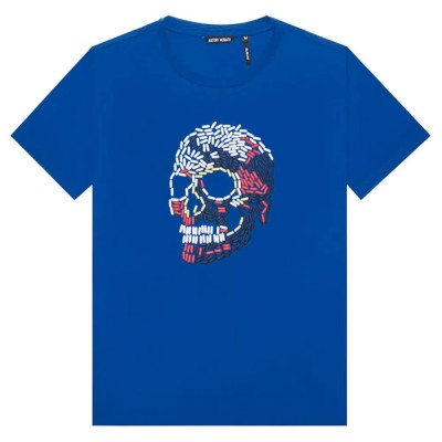 тениска,мъжки,тениски,antony,morato,mmks02227,fa100144,t,shirt,bluette,(blue)