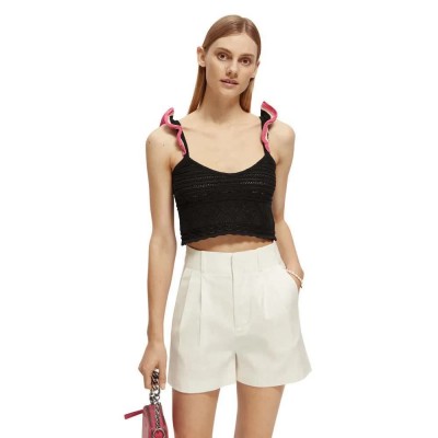 потник,дамски,топове,scotch,&,soda,pointelle,crop,sleeveless,top,black,(black)