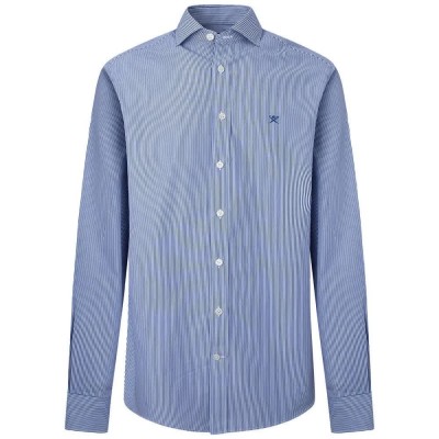 риза,с,дълъг,ръкав,мъжки,ризи,hackett,essential,bengal,stripe,long,sleeve,shirt,white,blue,(blue)