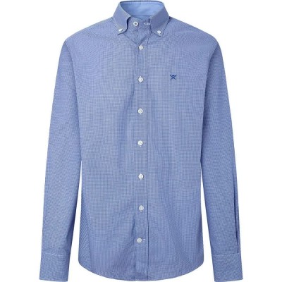 риза,с,дълъг,ръкав,дамски,ризи,мъжки,ризи,hackett,essential,gingham,long,sleeve,shirt,blue,(white,blue)