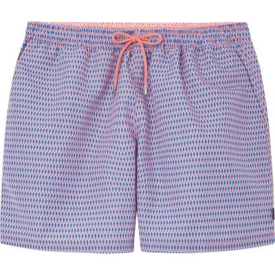 бански,гащета,мъжки,бански,костюми,hackett,fish,geo,swimming,shorts,coral,(red,purple)