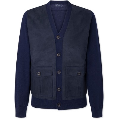 жилетка,мъжки,пуловери,hackett,safari,hybrid,cardigan,blue