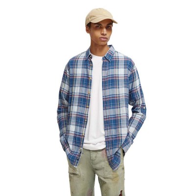 риза,с,дълъг,ръкав,мъжки,ризи,scotch,&,soda,voile,seersucker,long,sleeve,shirt,blue