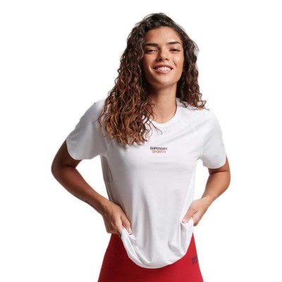 тениска,дамски,тениски,superdry,core,active,short,sleeve,t,shirt,optic,(white)
