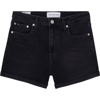дънки,дамски,панталони,calvin,klein,jeans,mid,rise,shorts,black