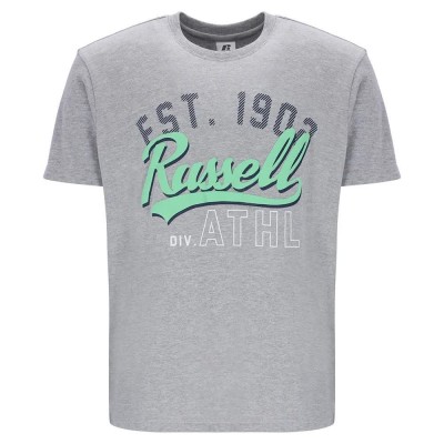 тениска,мъжки,тениски,russell,athletic,amt,a30121,short,sleeve,t,shirt,new,grey,(green)