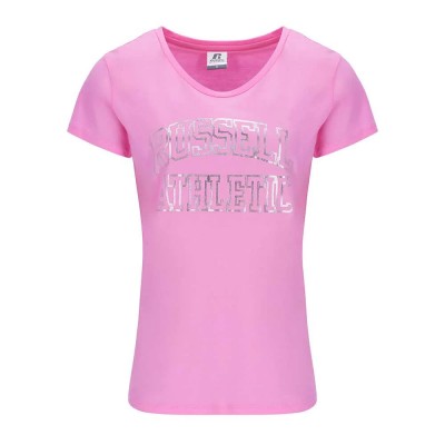 тениска,дамски,тениски,russell,athletic,awt,a31021,short,sleeve,v,neck,t,shirt,cyclame,(pink)