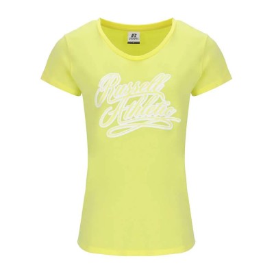 тениска,дамски,тениски,russell,athletic,awt,a31701,short,sleeve,v,neck,t,shirt,yellow,(limeligh)